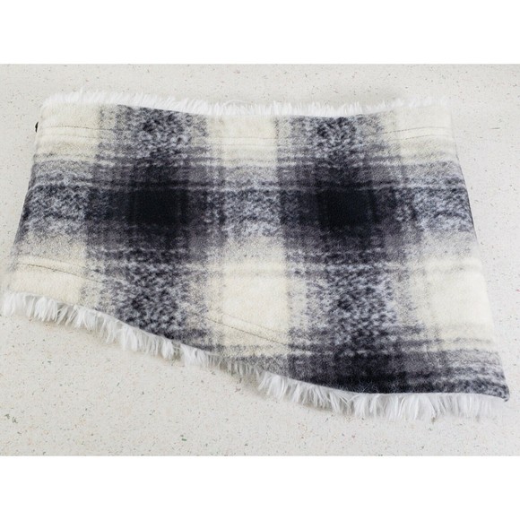 Eddie Bauer Winter Fleece Neck Warmer Shell Lining with Pull String Plaid Print - Picture 9 of 12